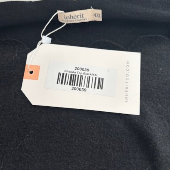 NWT Scalp neck long sleeve blouse by Inherit Clothing Co.- 4XL - Picture 3 of 4